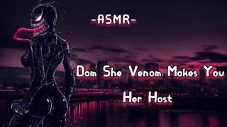 ASMR| [EroticRolePlay] Dom She Venom Makes You Her Host [Binaural/F4M]