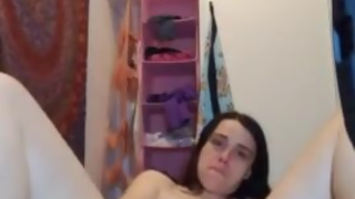 Gspot Hairy Pussy Glass Dildo Fucking PinkMoonLust Pink Pussy Live Show Chaturbate Onlyfans Slut Cum