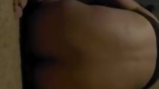 Tgirl takes big dildo and cums