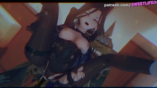 Genshin Impact - Clorinde Pees Herself From Taking Cock In Her Pussy!