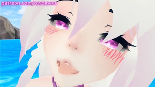 POV: You fuck me on our date at the public Beach VRchat erp, 3D Hentai, Vtuber, ASMR Trailer