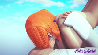 Hentai Yuri - Gwen (Ben ) & LadyBug Hard lesbian sex