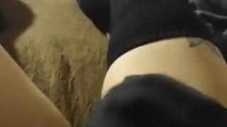 THIGH HIGH SOCKS and a nice HARD TRANS GIRL DICK will SHOOT HOT CUM