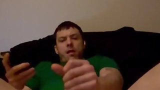 shooting a big load of cum in the air