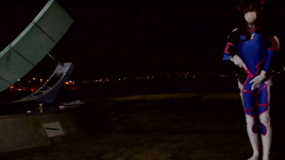 Activating Self-cumming sequence!! A Japanese crossdresser as D.Va