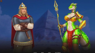 Humans are not that against Lizardwomen, sat down on a fat dick