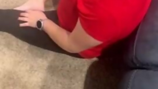 Unexpected cumshot for step sister not paying attention and gets mad. “What the fuck is this?”