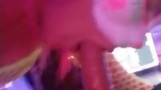 @SexyNeonKitty Sloppy Blowjob and lots of cum after pegging Chaturbate Live