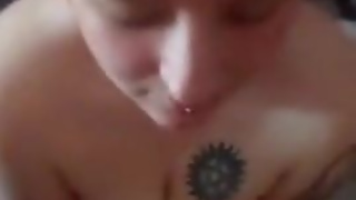 I give my busty neighbour a huge facial!