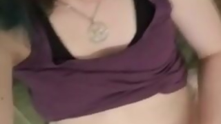 20 y/o Tgirl Masturbates on her Bday