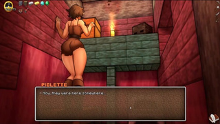 HornyCraft [Minecraft Hentai game ] Ep.13 enderman puts huge anal beads in her ass