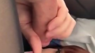 Sissy crossdresser self facial in Wetlook catsuit