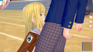[Hentai Game Koikatsu! ]Have sex with Big tits Attack on Titan Historia Reiss.3DCG Erotic AnimeVideo
