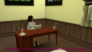 Boss fuck hot Secretary, Sims4, my real voice