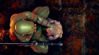 Female knight lose to monster ork - episode.33