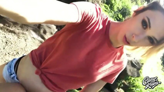 Trans Babe Fucking Girlfriend Outdoors in Hawaii Casey Kisses & Kylie