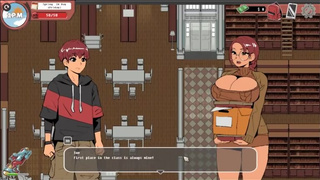 Spooky Milk Life [ Taboo hentai game PornPlay] Ep.19 nerdy girl public handjob in the library