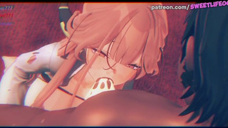 Rikuhachima Aru From Blue Archive Really Likes Sex!