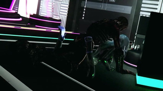 skyrim sexy latex catsuit girl X monster