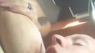 My hot Latin MILF wife won't let me work. She wants me to suck her tits 24/7