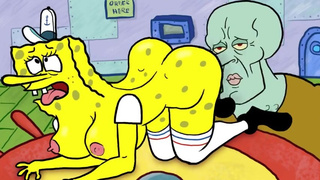 Handsome Squidward Destroys Spongebob's Holes