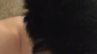 Black Haired Trans Chick Gives You A Short Show