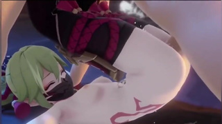 compilation of cumshots inside Genshin