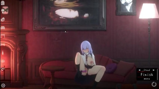 Top hentai NSFW 18+ game Doll room Sex on the sofa in the living room