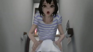3D Hentai Girl Fuck Raw and Creampied in Comport Room