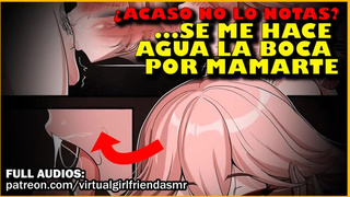 AMIGA TIERNA se vuelve PUTA al MAMARTE [garganta/sexo oral] ASMR RolePlay Hentai