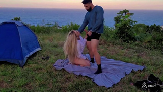 Fucking in the camp my stepsister