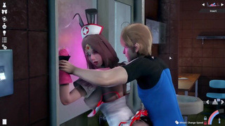 Honey Select 2:Awooga!Passionate sex with the beautiful nurse sister in the hospital