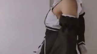 Fucking my otaku schoolgirl stepsister with Rem cosplay from re:zero