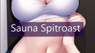 Two Futa Spitroast You In a Public Gym Sauna F/F/A