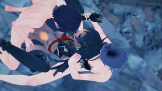 Genshin Impact - Dehya fucked by 2 guys