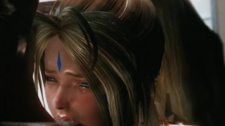 skyrim Goddess NTR part2 in the bathroom of the hotel room