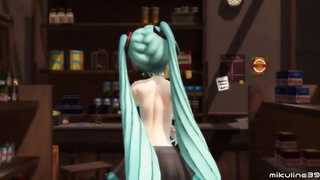 Hentai MMD - ミクのセックス こっち向いて、Baby (Mikuline39)