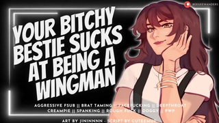 Face Fucking & Prone Boning Your Bitchy Bestie on Her Kitchen Floor || Audio Roleplay