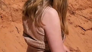 Women In Sparkly dress Masturbates