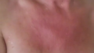 Squirting wet milf in the shower playing with her giant dildo