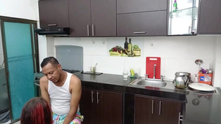 ESPECTACULAR FOLLADA CON MI PADRASTRO EN EL LAVAPLATOS 1 PARTE