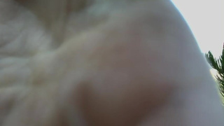 Exhibitionist freckledRED Rubs Her Big Clit Outdoors Until Moaning Orgasm