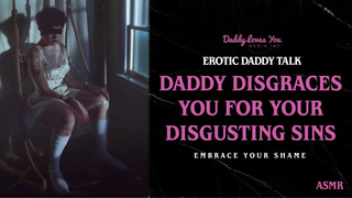 Daddy Talk: Religious Stepfather fucks you for wearing mommys clothes