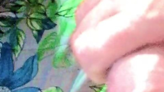 His bondaged cock gouges my gash