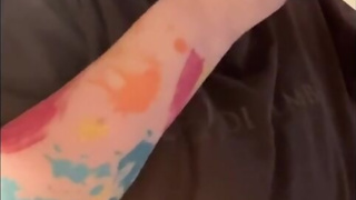 Mature MILF BBW Chewing Spitting Food Peeing pissing, food in ass - all gross stuff taboo