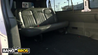 Curvy Headbanging Brunette Roxxi Blair Takes Dick From Debonair Stranger In Dank Van