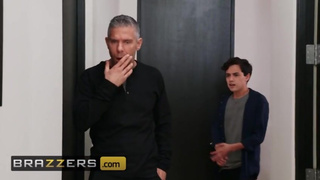 Brazzers - Horny babe Paige Owens pounded hard in DP by two mature cocks