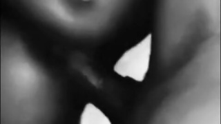 Tatted Ebony Princess Cums in 30 Seconds on My BBC