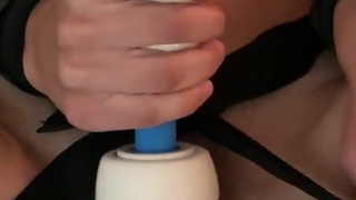 Tied up teen squirts multiple times with vibrator
