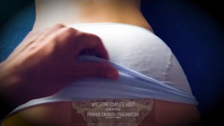 CLIP ???? I´M WEARING MINISKIRT AND LACE PANTIES THEN HE ASK FOR FOOTJOB